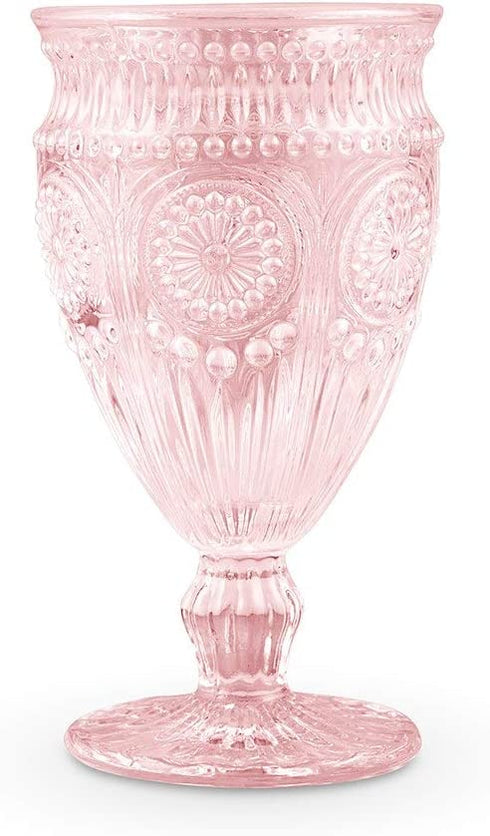Vintage Inspired Pressed Glass Goblet